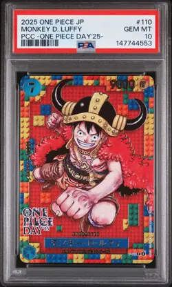 2025 ONE PIECE JPN PREMIUM COLLECTION ONE PIECE DAY'25 MONKEY D. LUFFY PSA 10 - Image 1