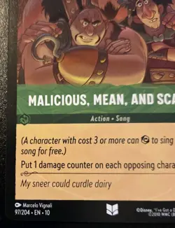 Malicious, Mean, And Scary 97/204 Uncommon Whispers In The Well Disney Lorcana - Image 4