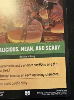 Malicious, Mean, And Scary 97/204 Uncommon Whispers In The Well Disney Lorcana - Image 5