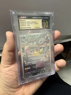 CGC Pristine 10 Pikachu 173/165 Sv2a: Pokemon Card 151 Holo (Japanese) TCG - Image 2