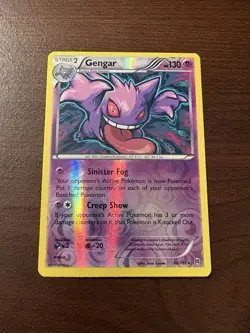Pokemon Gengar TCG Reverse Holo Rare Card XY Breakthrough 60/162 LP - Image 1