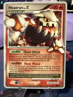 Pokemon Cards Heatran LV.X DP31 DP Black Star Promos Promo - Image 1