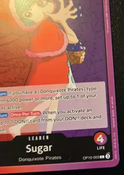 Sugar OP10-003 Leader Royal Blood One Piece Card Game - Image 5
