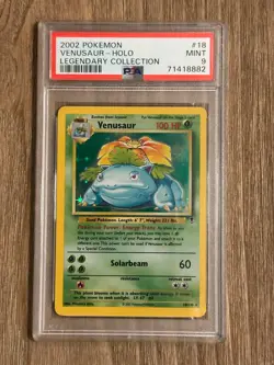 2002 Venusaur HOLO Rare Legendary Collection Pokemon Card PSA 9 Mint 18/110 - Image 1