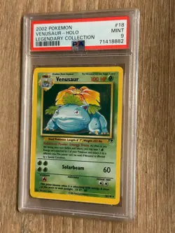 2002 Venusaur HOLO Rare Legendary Collection Pokemon Card PSA 9 Mint 18/110 - Image 3