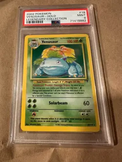 2002 Venusaur HOLO Rare Legendary Collection Pokemon Card PSA 9 Mint 18/110 - Image 5