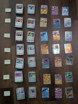 Destined Rivals Bulk 123 Cards -No Duplicate- 90 C/UC, 30 HOLO/RH, 2 EX, 1 IR/UR - Image 1
