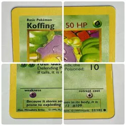 Auth Pokemon Card Koffing 50HP 51/102 Base Set 1st Edition English from Japan - Image 3