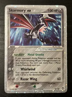 Skarmory Ex 98/108 EX: EX Power Keepers Ultra Rare Pokemon Card Holo Rare Mp - Image 1