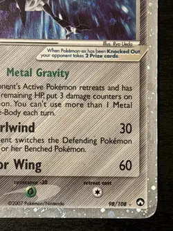 Skarmory Ex 98/108 EX: EX Power Keepers Ultra Rare Pokemon Card Holo Rare Mp - Image 4