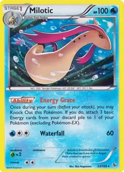 Milotic 23/106 Holo Flashfire Pokemon Card NM - Image 1