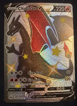 Charizard V Champion's Path Secret Rare Full Art 079/073 Pokemon Card - Image 1