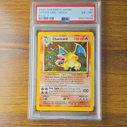 Pokemon TCG Charizard Base Set 2 Holo Rare Card 4/130 2000 PSA 6 - Image 1