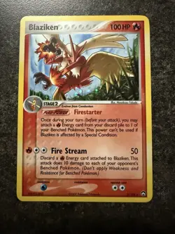 Pokemon Blaziken EX Power Keepers Holo Rare Card 5/108 HP100 2007 - Image 1