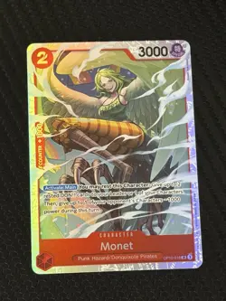 One Piece TCG Monet OP10-016 SR Super Rare Holo Foil Royal Blood Card - Image 1
