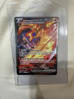 Pokemon TCG Team Rockets Moltres EX Card 229/182 Destined Rivals - Image 1