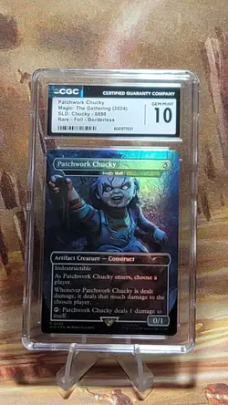 MTG Patchwork Chucky - Stuffy Doll #0880 2024 SLD Chucky Foil Borderless CGC 10 - Image 1