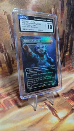 MTG Patchwork Chucky - Stuffy Doll #0880 2024 SLD Chucky Foil Borderless CGC 10 - Image 3