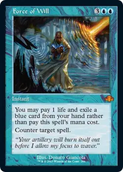 Force of Will (Retro Frame) - Dominaria Remastered (DMR) NM Magic: The Gathering - Image 1