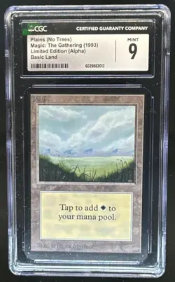 1993 Magic MTG Alpha Plains #NNO CGC 9 - Image 1
