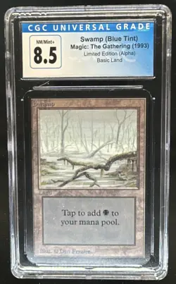 1993 Magic MTG Alpha Swamp #NNO CGC 8.5 - Image 1