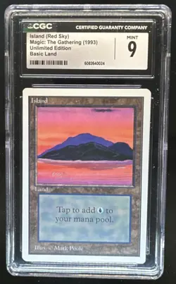 1993 Magic MTG Unlimited Island #NNO CGC 9 - Image 1