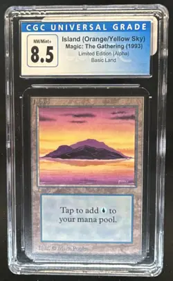 1993 Magic MTG Alpha Island #NNO CGC 8.5 - Image 1
