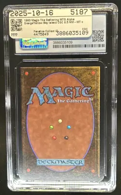 1993 Magic MTG Alpha Island #NNO CGC 8.5 - Image 2