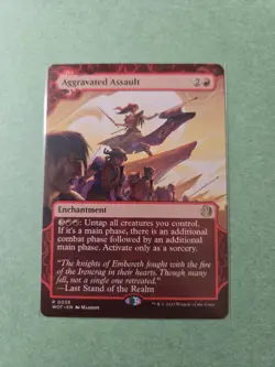 Aggravated Assault - Extended Art Showcase - WOE - NM - MTG - Image 1