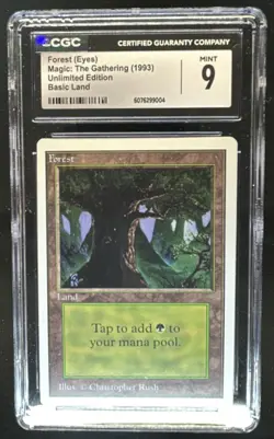 1993 Magic MTG Unlimited Forest Eyes #NNO CGC 9 - Image 1