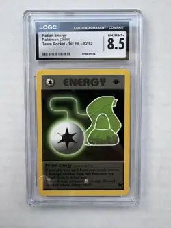 CGC 8.5 Potion Energy Team Rocket 1st Edition 2000 Pokemon Card 82/82 - Image 1