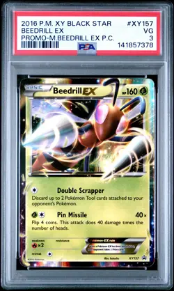 2016 POKEMON XY MEGA BEEDRILL EX PREMIUM COLLECTION PROMO BEEDRILL EX PSA 3 - Image 1