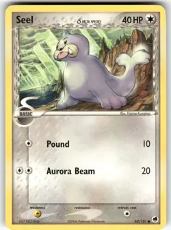 Seel (Delta Species) Dragon Frontiers Common Pokemon Lightly played - Image 1