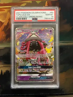 2021 POKEMON CELEBRATIONS CLASSIC COLL #60 TAPU LELE GX PSA 10 - Image 1