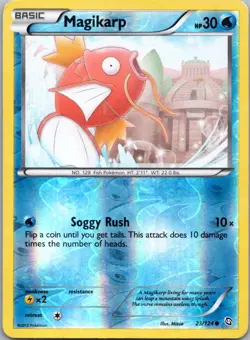 Pokemon TCG Magikarp 23/124 Dragons Exalted Rev Holo MP - Image 1