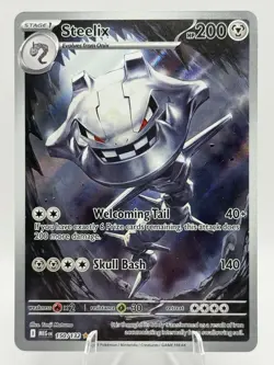 Steelix 150/132 Mega Evolution Illustration Rare Pokemon TCG - LP (ReadDescrptn) - Image 1