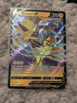 Pokemon TCG Zeraora V Sword & Shield - Rapid Strike 053/198 Holo Ultra Rare - Image 1