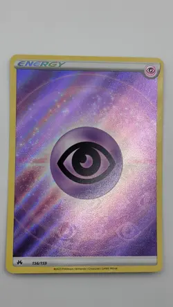Psychic Energy Texture Full Art Holo Ultra Rare Crown Zenith 156/159 Pokemon TCG - Image 1