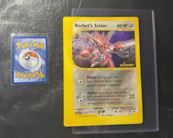 2002 ROCKETS SCIZOR 4 Pokemon BEST OF WINNER PROMO JUMBO VINTAGE CARD NINTENDO - Image 1