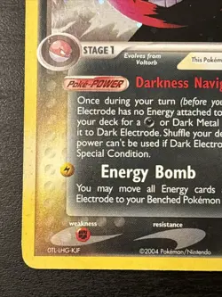 Pokemon Dark Electrode 4/109 Team Rocket Returns Holo Rare LP+ - Image 5