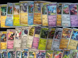 Pokemon TCG Lot 200+ Rare, Holo, Reverse Holo Cards w/ Iron Leaves ETB Box - Image 3
