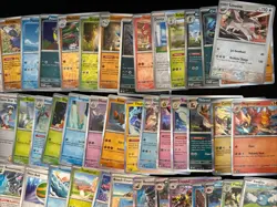 Pokemon TCG Lot 200+ Rare, Holo, Reverse Holo Cards w/ Iron Leaves ETB Box - Image 5