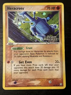 Ex Team Rocket Returns Reverse Holo Heracross Pokemon 43/109 TOMOKAZU KOMIYA Lp - Image 1