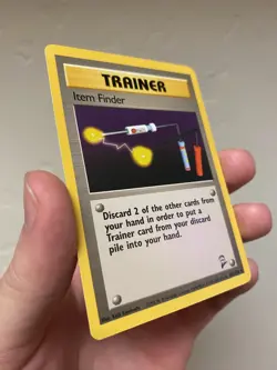 Item Finder, 103/130, Base 2 Set Pokemon TCG, Trainer - Image 2