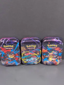 Pokemon TCG - Mega Evolution - Mega Heroes Mini Tin ~ Lot Of (3) ~ New/Sealed! - Image 1