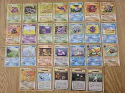 1997 Pokemon Japanese Fossil (Mystery Of The Fossils) Set Lot x26 - Image 1