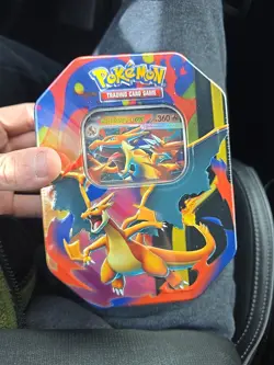 Pokemon Mega Charizard Tin (Mega Charizard Y) IN HAND - Image 1