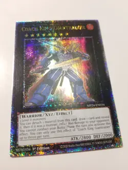 YUGIOH MP24-EN034 Coach King Giantrainer Quarter Century Secret Rare 1st Edition - Image 3