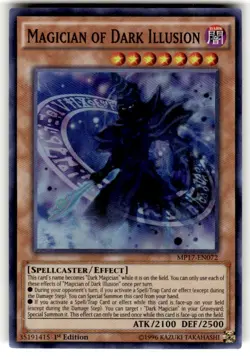 | Yugioh Magician of Dark Illusion MP17-EN072 1st Super 2017 Mega Tins NM 🔥 | - Image 1