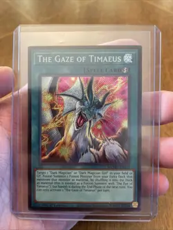 Yu-Gi-Oh The Gaze of Timaeus Secret Rare 1st Edition Near Mint MZMU - Image 1